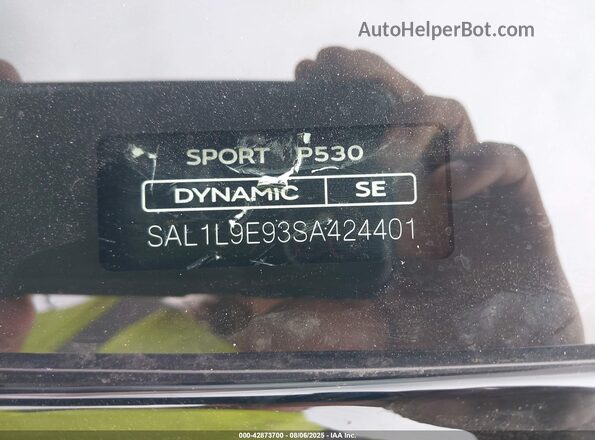 SAL1L9E93SA424401 2025 LAND ROVER RANGE ROVER SPORT Белый Вид подкапотного пространства
