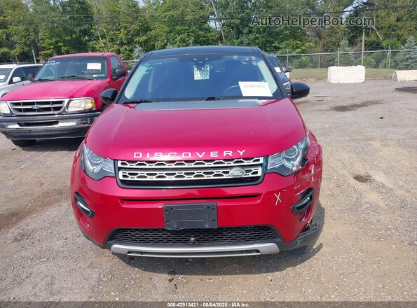 SALCR2RX9JH744495 2018 LAND ROVER DISCOVERY SPORT Red Rear interior view