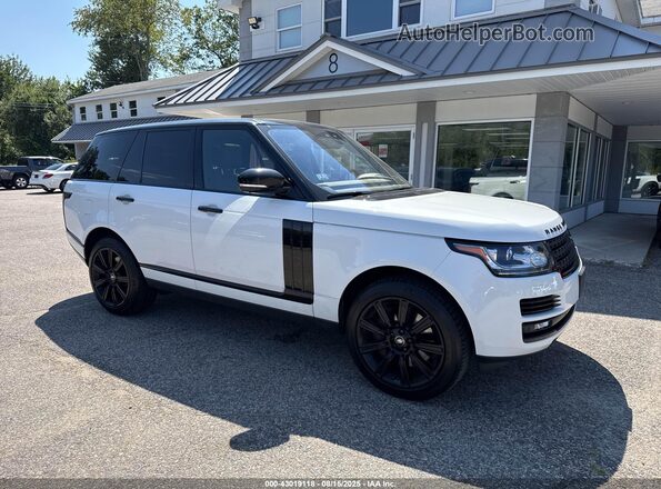 SALGS2FE1HA323575 2017 LAND ROVER RANGE ROVER Белый Передняя правая четверть
