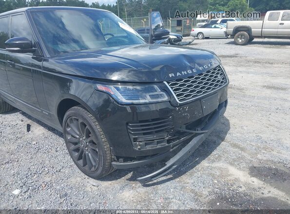 SALGS5RE0JA381731 2018 LAND ROVER RANGE ROVER Black Widok z przodu