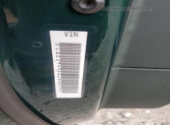 SCBDG4ZG7PC006233 2023 BENTLEY OTHER Green Vista de la etiqueta del VIN