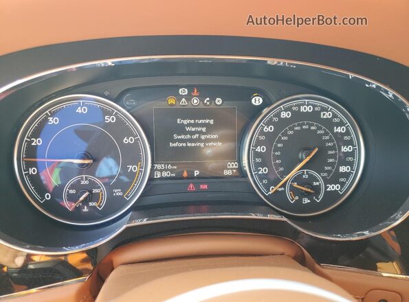 SJAAM2ZV3KC027618 2019 BENTLEY BENTAYGA Black Vista del cuadro de instrumentos