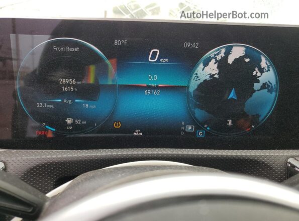 W1K3G4EB5LW044657 2020 MERCEDES-BENZ A Silver Vista del cuadro de instrumentos