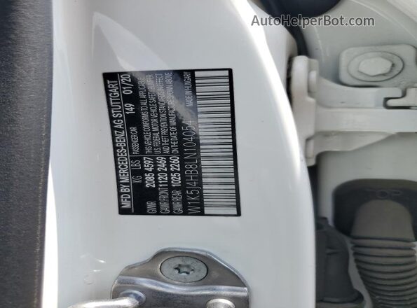W1K5J4HB8LN104054 2020 MERCEDES-BENZ CLA-CLASS White ძრავის განყოფილების ხედი