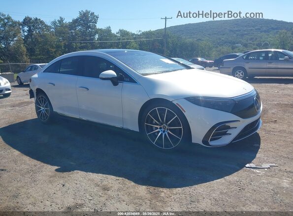 W1KCG2DB9NA012865 2022 MERCEDES-BENZ EQS 450+ Белый Передняя правая четверть