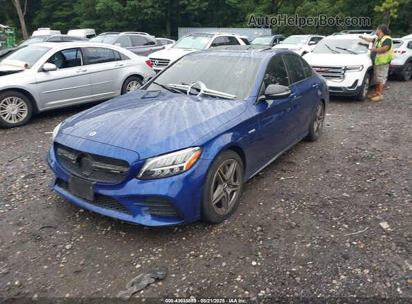 W1KWF6EB1MR621888 2021 MERCEDES-BENZ C Blue Przód lewy