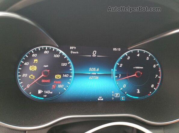 W1KWF8DB3MR631268 2021 MERCEDES-BENZ C White ხელსაწყოთა პანელის ხედი