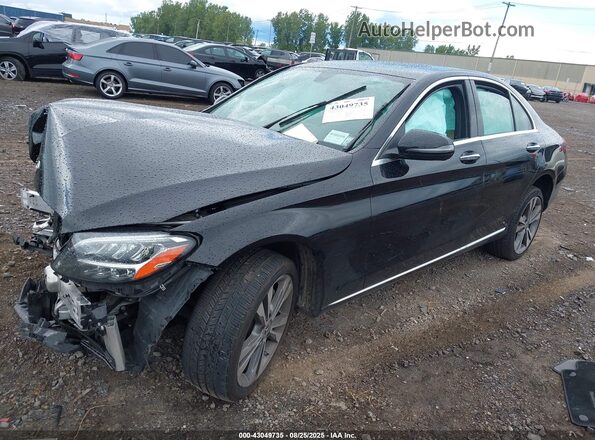 W1KWF8EB6MR648452 2021 MERCEDES-BENZ C-CLASS Black Առջևի ձախ երեք քառորդ տեսարան