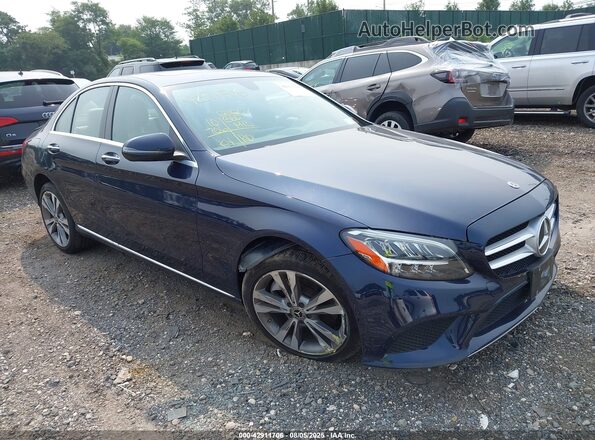 W1KWF8EB7MR644961 2021 MERCEDES-BENZ C-CLASS Dark Blue Передняя правая четверть