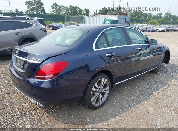 W1KWF8EB7MR644961 2021 MERCEDES-BENZ C-CLASS Dark Blue Задняя правая четверть