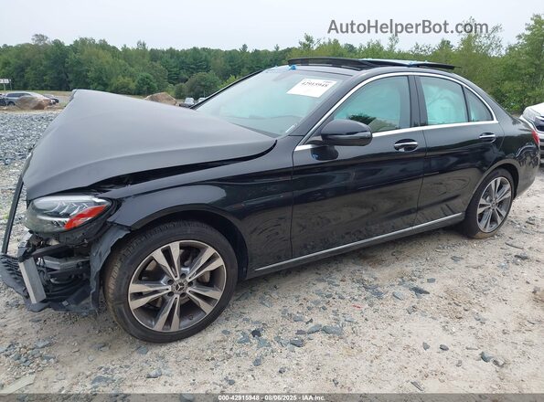 W1KWF8EBXMR636238 2021 MERCEDES-BENZ C-CLASS Black Առջևի ձախ երեք քառորդ տեսարան