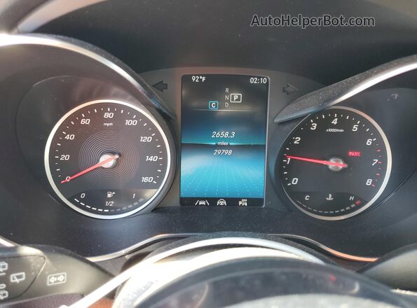 W1N0G8EB9MV294536 2021 MERCEDES-BENZ GLC-CLASS Black Instrument cluster view