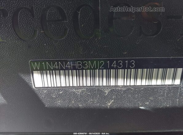 W1N4N4HB3MJ214313 2021 MERCEDES-BENZ GLA 250 Black 