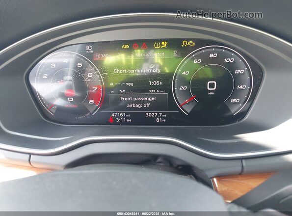 WA1BAAFY7M2066946 2021 AUDI Q5 Gray Widok tylnych siedzeń