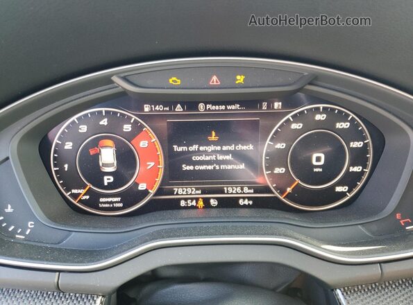 WA1C4AFY6J2052365 2018 AUDI SQ5 Gray Widok zestawu wskaźników