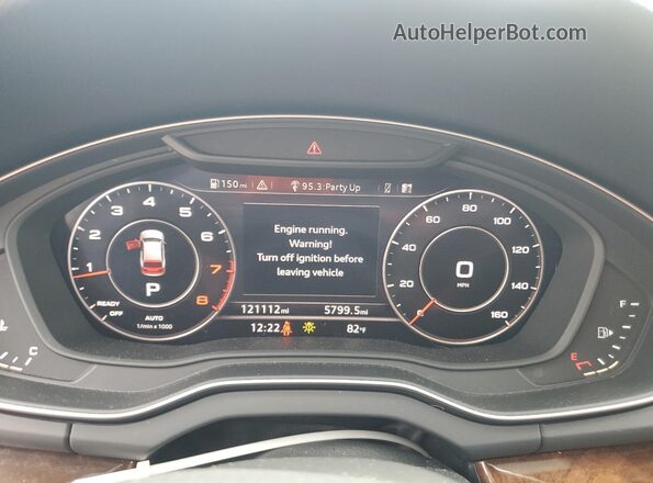 WA1CNAFY2J2006044 2018 AUDI Q5 Charcoal Вид щитка приладів