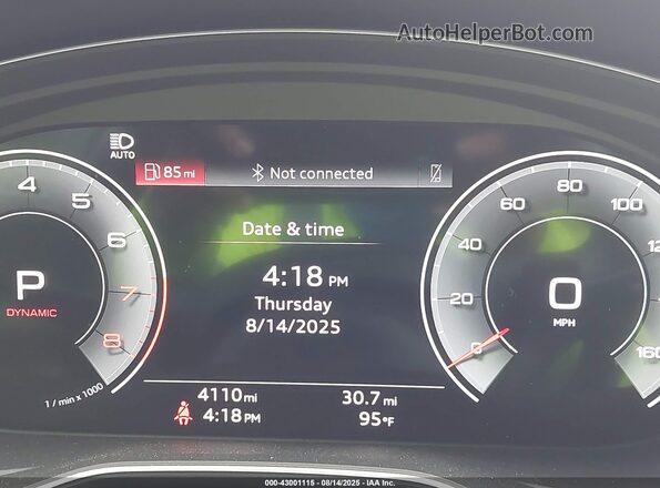 WA1GAAFY3S2055445 2025 AUDI Q5 Черный 