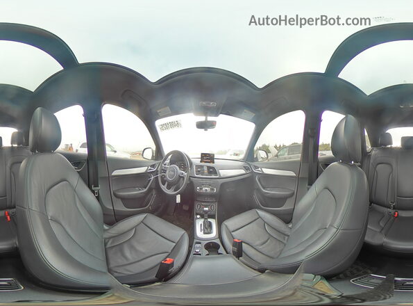 WA1JCCFS2JR031490 2018 AUDI Q3 Gray Vista de la etiqueta del VIN