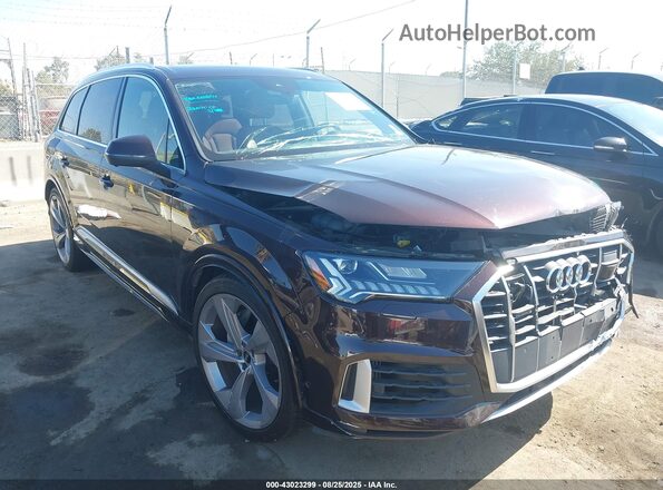 WA1VXBF76MD027682 2021 AUDI Q7 Dark Brown Передняя правая четверть