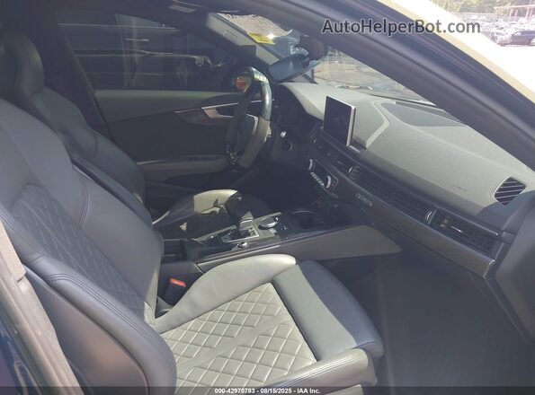 WAUB4AF41KA002427 2019 AUDI S4 White Widok wnętrza z przodu