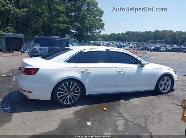 WAUB4AF41KA002427 2019 AUDI S4 White Widok wnętrza z tyłu