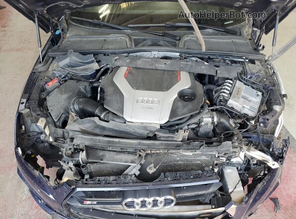 WAUB4AF48KA085385 2019 AUDI S4 Blue Widok wnętrza z tyłu