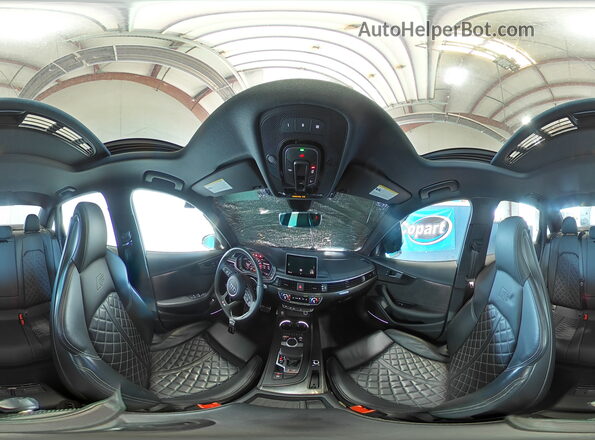 WAUB4AF48KA085385 2019 AUDI S4 Blue Widok wnętrza 360 stopni