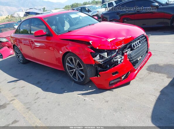 WAUBGAFL1GA002319 2016 AUDI S4 Красный Передняя правая четверть