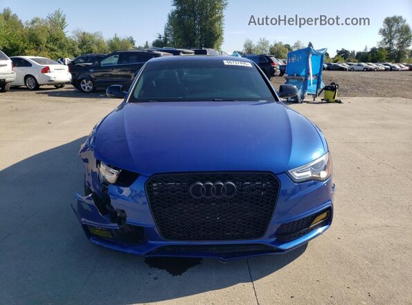 WAUC4AFR3GA014599 2016 AUDI S5 Blue Vista frontal