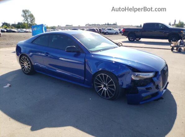 WAUC4AFR3GA014599 2016 AUDI S5 Blue Delantero derecho