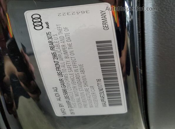 WAUPFAF23LN017116 2020 AUDI S7 Black Widok komory silnika