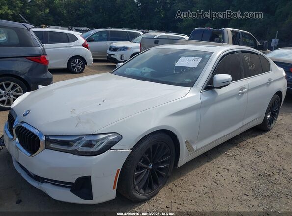 WBA13BJ03MCF62890 2021 BMW 5 SERIES Белый Передняя левая четверть