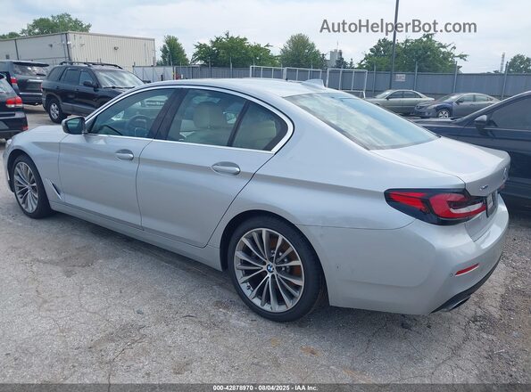 WBA13BJ09MCF80987 2021 BMW 5 SERIES Silver Tył lewy