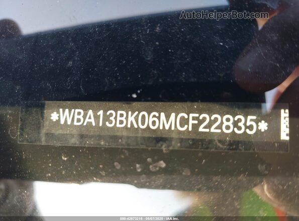 WBA13BK06MCF22835 2021 BMW M5 Серый 