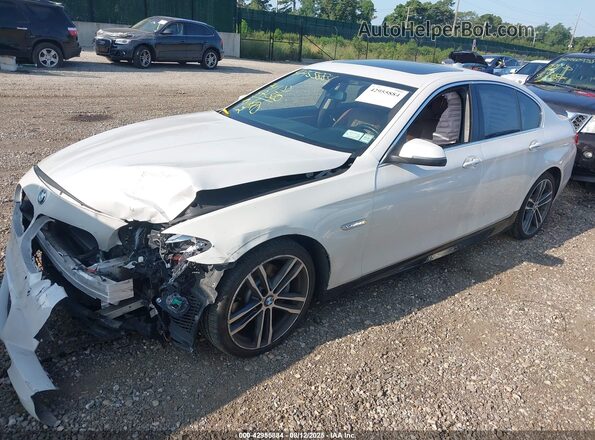 WBA5A7C51GG151978 2016 BMW 5 SERIES White Vista tres cuartos delantera izquierda
