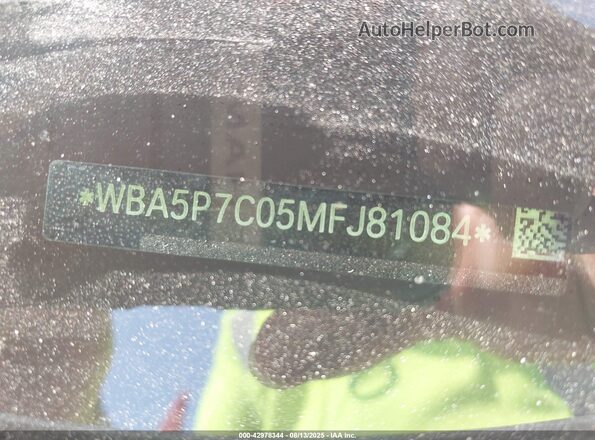 WBA5P7C05MFJ81084 2021 BMW OTHER White Vista del compartimento del motor