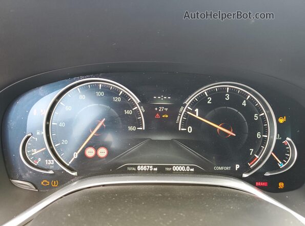 WBA7F2C51JG423577 2018 BMW OTHER Silver Вид щитка приладів