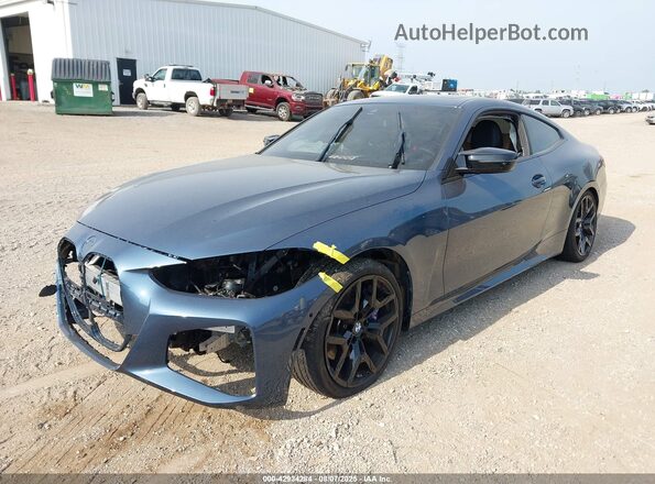 WBA83DA06SCT85384 2025 BMW M4 Blue Vista tres cuartos delantera izquierda