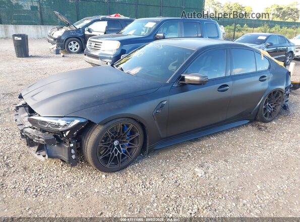WBS43AY06NFM20412 2022 BMW M3 Black Vista tres cuartos delantera izquierda