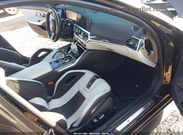WBS43AY06NFM20412 2022 BMW M3 Black Vista interior delantera
