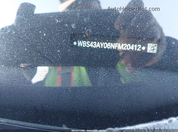 WBS43AY06NFM20412 2022 BMW M3 Black 