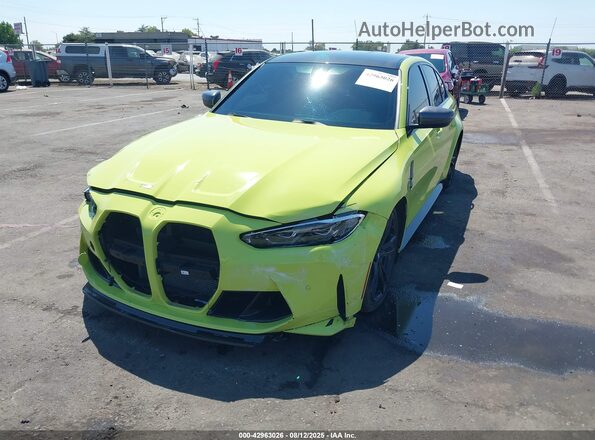 WBS43AY06NFM56715 2022 BMW M3 Green Przód lewy