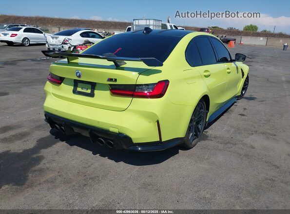 WBS43AY06NFM56715 2022 BMW M3 Green Tył prawy
