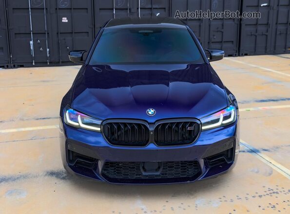 WBS83CH0XMCF63XXX 2021 BMW M5 Blue Rear seats view