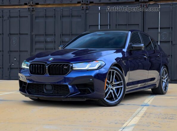 WBS83CH0XMCF63XXX 2021 BMW M5 Blue Rear left