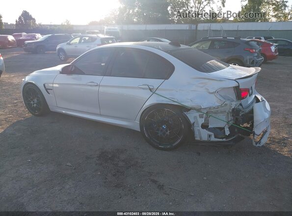 WBS8M9C5XJ5L71702 2018 BMW M3 White Trasero izquierdo