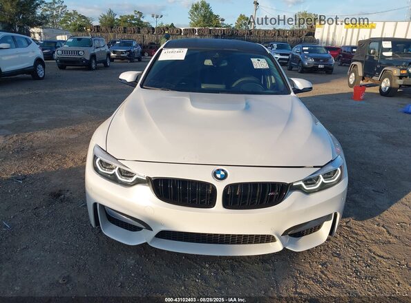 WBS8M9C5XJ5L71702 2018 BMW M3 White Vista del cuadro de instrumentos