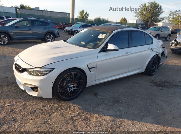 WBS8M9C5XJ5L71702 2018 BMW M3 White Vista tres cuartos delantera izquierda