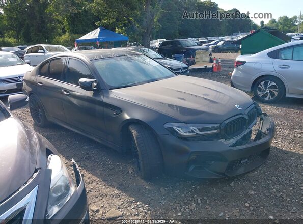 WBSJF0C50JB282164 2018 BMW M5 Black Передня права чверть