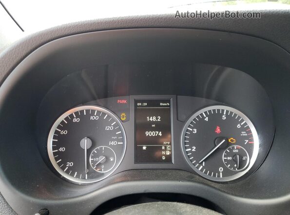 WDAPG2EE6H3334038 2017 MERCEDES-BENZ METRIS Black Вид щитка приладів